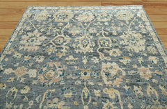 8x10 Hand Knotted 100% Wool Traditional Oriental Area Rug Charcoal Color