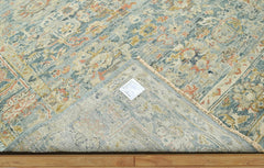 8x10 Hand Knotted 100% Wool Traditional Oriental Area Rug Light Blue Color