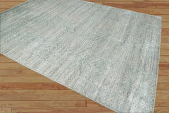 9x12 Celadon, Gray Hand Knotted 100% Wool Modern & Contemporary Oriental Area Rug