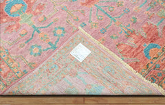 5x7 Pink LoomBloom Hand Knotted Arts & Crafts Oushak 100% Wool Oriental Area Rug