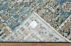 6x9 Blue LoomBloom Hand Knotted Arts & Crafts Oushak 100% Wool Oriental Area Rug