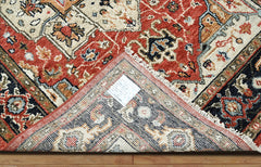 6x9 Rust LoomBloom Hand Knotted Arts & Crafts Oushak 100% Wool Oriental Area Rug
