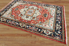6x9 Rust LoomBloom Hand Knotted Arts & Crafts Oushak 100% Wool Oriental Area Rug