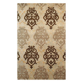 3' 7''x5' 7'' Mint Beige Gray Color Hand Tufted Persian 100% Wool Traditional Oriental Rug