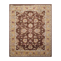 8' x10' Brown Beige Pistacchio Color Hand Tufted Hand Made 100% Wool Traditional Oriental Rug