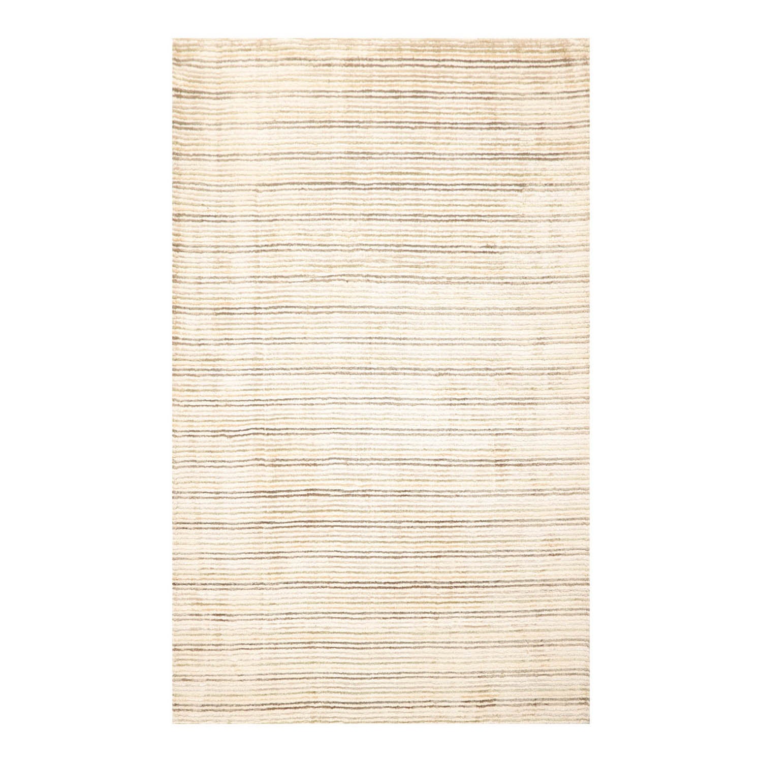 5' x7' 4'' Beige Gray Green Color Hand Tufted Hand Made 100% Wool Modern & Contemporary Oriental Rug