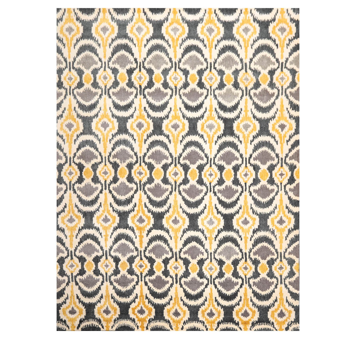 8' x10' Beige Gray Gold Color Hand Tufted Hand Made 100% Wool Modern & Contemporary Oriental Rug