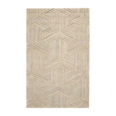5' x8' Beige Gray Color Hand Tufted Hand Made 100% Wool Modern & Contemporary Oriental Rug