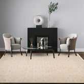 8' 8''x11' 9'' Beige Gray Brown Color Hand Knotted Tibetan Wool and Silk Transitional Oriental Rug