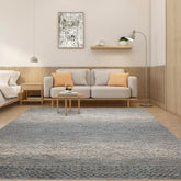 8' x10' Ivory Blue Aqua Color Hand Knotted Persian 100% Wool Modern & Contemporary Oriental Rug