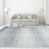 9' x12' Beige Gray Blue Color Hand Knotted Hand Made 100% Wool Modern & Contemporary Oriental Rug
