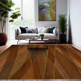 9' x12' Gold Gray Peach Color Hand Knotted Tibetan 100% Wool Modern & Contemporary Oriental Rug