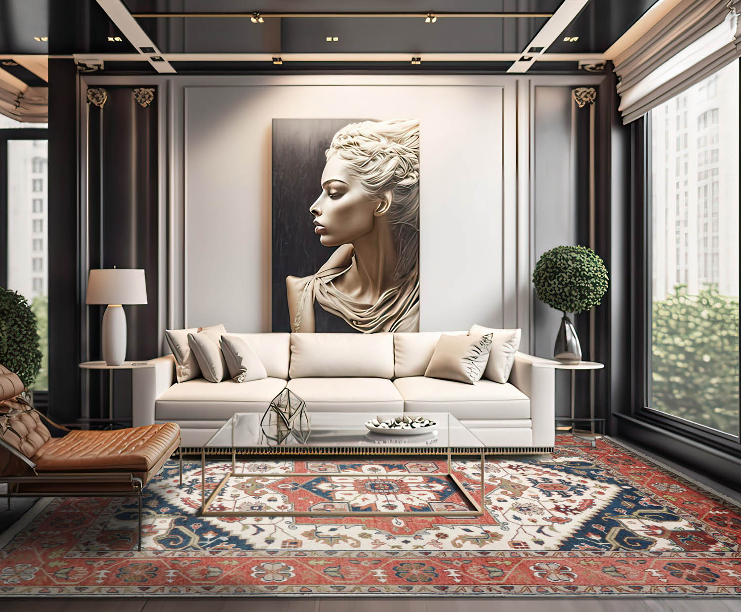 9' 11''x13' 11'' Cream Salmon Navy Color Hand Knotted Persian 100% Wool Traditional Oriental Rug