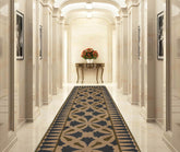 3' x12' Beige Green Blue Color Hand Knotted Tibetan 100% Wool Arts & Crafts Oriental Rug