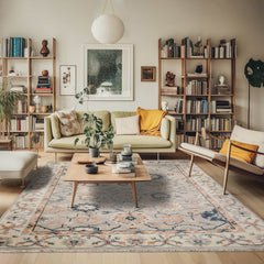 8x10 Gray, Taupe, Cream Color Hand Knotted All-Over 100% Wool Arts & Crafts Oriental Rug