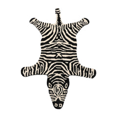 3' x5' Black White Color Hand Tufted Hand Made 100% Wool Novelty Oriental Rug