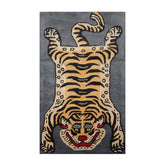 3' x5' Gray Black Beige Color Hand Tufted Hand Made 100% Wool Novelty Oriental Rug