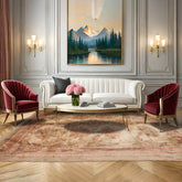 10x14 Beige, Blush, Gold Color Hand Knotted All-Over 100% Wool Traditional Oriental Rug