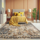 8' x10' Beige Brown Gray Color Hand Knotted All-Over 100% Wool Arts & crafts Oriental Rug