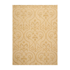 5x7 Pale Gold Color Hand Knotted All-Over 100% Wool Traditional Oriental Rug