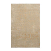 4x6 Gray, Beige Color Hand Knotted All-Over Wool & Silk Traditional Oriental Rug