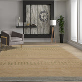 5x8 Tufenkian, Gray, Green Color Hand Knotted All-Over 100% Wool Traditional Oriental Rug