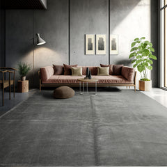 12' 2''x16' 2'' Gray tone on tone Color Hand Knotted All-Over Wool & Silk Modern Oriental Rug