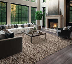 9' 6''x11' 7'' Beige Brown Color Hand Woven Flat Weave 100% Wool Modern & Contemporary Oriental Rug