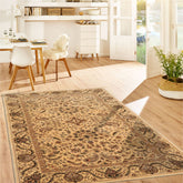 3' 9''x5' 9'' Vanilla Tan Gray Color Hand Tufted All-Over Wool & Silk Traditional Oriental Rug