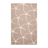 5' x8' Taupe Ivory Color Hand Tufted Hand Made Wool & Art Silk Modern & Contemporary Oriental Rug