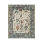 7' 11''x10' 1'' Beige Gray Tan Color Hand Knotted Turkish Oushak 100% Wool Transitional Oriental Rug