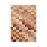 3' 11''x5' 10'' Beige Gold Gray Color Hand Knotted Persian 100% Wool Modern & Contemporary Oriental Rug