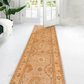 2' 8''x10' 8'' Tan Caramel Beige Color Hand Knotted Persian 100% Wool Traditional Oriental Rug