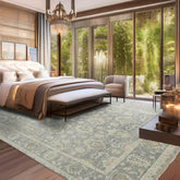 10' 1''x13' 10'' Gray Color Hand Knotted Persian 100% Wool Traditional Oriental Rug