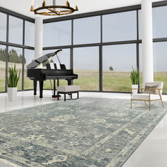 9' x13' Carbon Taupe Color Hand Knotted Persian 100% Wool Traditional Oriental Rug