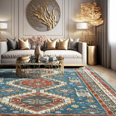 10' x14' Midnight Blue Color Hand Knotted Persian 100% Wool Traditional Oriental Rug