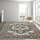 7' 8''x9' 10'' Slate Ivory Sage Color Hand Knotted 100% Wool Arts & Crafts Oriental Area Rug