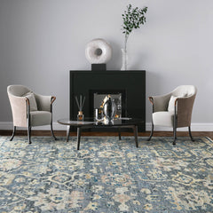 7' 11''x9' 10'' Charcoal Color Hand Knotted Persian 100% Wool Traditional Oriental Rug