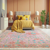 5x7 Pink LoomBloom Hand Knotted Arts & Crafts Oushak 100% Wool Oriental Area Rug