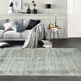 8x10 Gray LoomBloom Hand Knotted Modern & Contemporary Textured Tibetan 100% Wool Oriental Area Rug