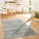 5x7 Gray LoomBloom Hand Knotted Transitional All-Over Tibetan 100% Wool Oriental Area Rug