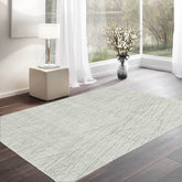 4x6 Tone On Tone Gray LoomBloom Hand Knotted Modern & Contemporary Textured Tibetan 100% Wool Oriental Area Rug