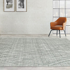 4x6 Gray LoomBloom Hand Knotted Modern & Contemporary Textured Tibetan 100% Wool Oriental Area Rug