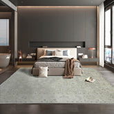 10x14 Gray, Beige Hand Knotted Afghan Oushak 100% Wool Traditional Oriental Area Rug