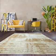 8x10 Gray, Beige Hand Knotted Oushak 100% Wool Modern & Contemporary Oriental Area Rug