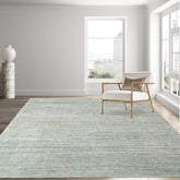 8x10 Celadon,Beige Hand Knotted Hand Made 100% Wool Modern & Contemporary Oriental Area Rug