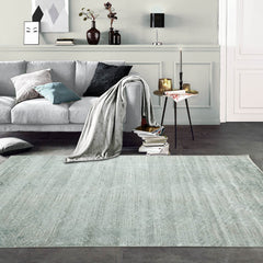 9x12 Celadon, Gray Hand Knotted 100% Wool Modern & Contemporary Oriental Area Rug