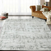 8x10 Gray, Silver Hand Knotted 100% Wool Modern & Contemporary Oriental Area Rug