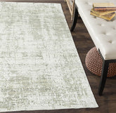 4x6 Beige, Gray Hand Knotted 100% Wool Modern & Contemporary Oriental Area Rug