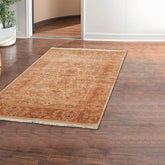 3' 6''x5' 6'' Beige Caramel Taupe Color Hand Knotted Persian 100% Wool Traditional Oriental Rug